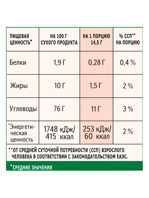 Кофе растворимый порционный NESCAFE 