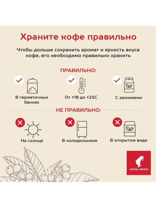 Кофе в зернах JULIUS MEINL 