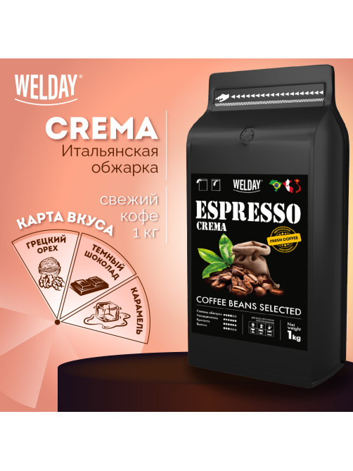 Кофе в зернах WELDAY (ВЭЛДЭЙ) 