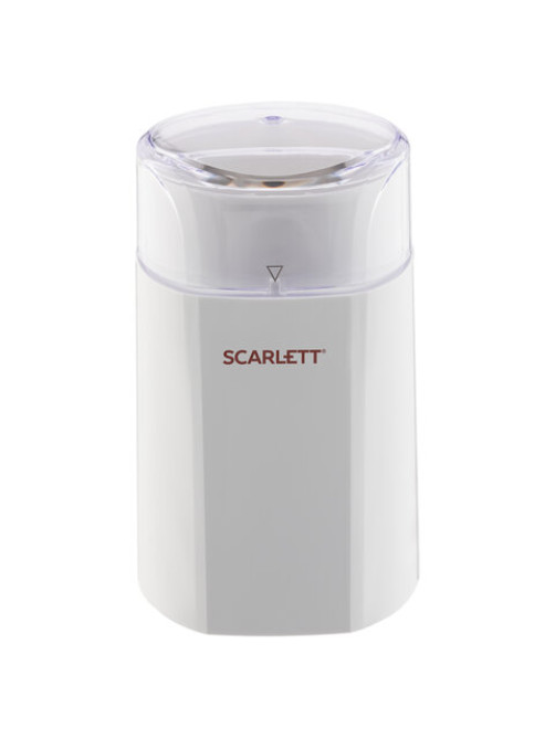 Кофемолка SCARLETT SC-CG44506, 160 Вт, объем 60 г, пластик, ножи из нержавеющей стали, белая с рисунком
