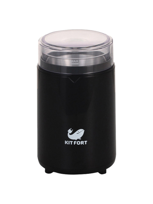 Кофемолка KITFORT КТ-1314, мощность 150 Вт, вместимость 60 г, пластик, черный