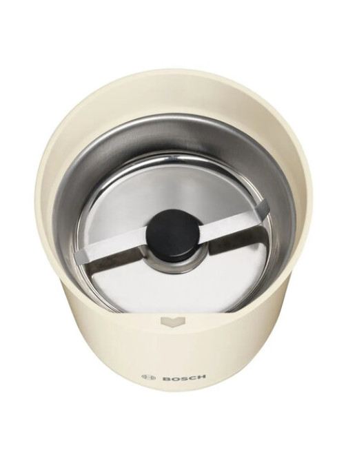 Кофемолка BOSCH TSM6A017C, мощность 180 Вт, вместимость 75 г, пластик, бежевая