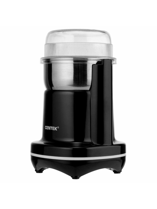 Кофемолка CENTEK CT-1365, мощность 250 Вт, вместимость 70 г, пластик, черная, CT-1365 Black