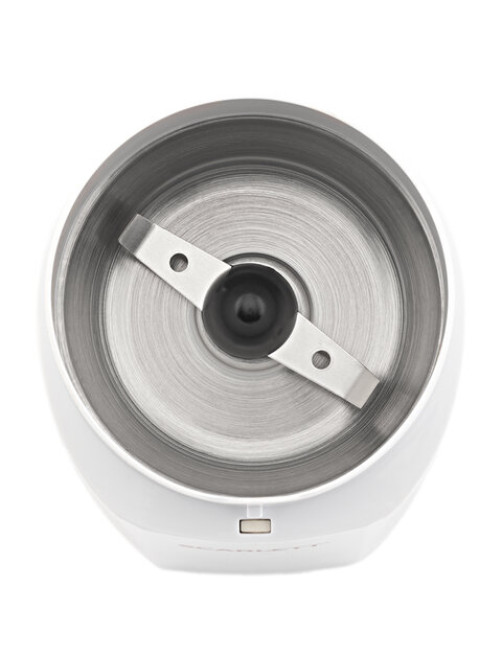 Кофемолка SCARLETT SC-CG44506, 160 Вт, объем 60 г, пластик, ножи из нержавеющей стали, белая с рисунком