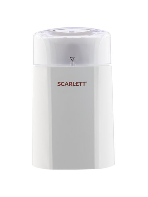 Кофемолка SCARLETT SC-CG44506, 160 Вт, объем 60 г, пластик, ножи из нержавеющей стали, белая с рисунком