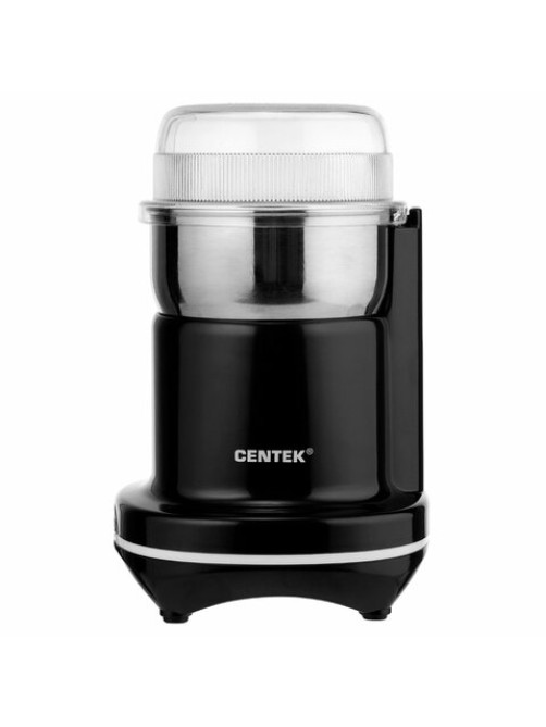 Кофемолка CENTEK CT-1365, мощность 250 Вт, вместимость 70 г, пластик, черная, CT-1365 Black