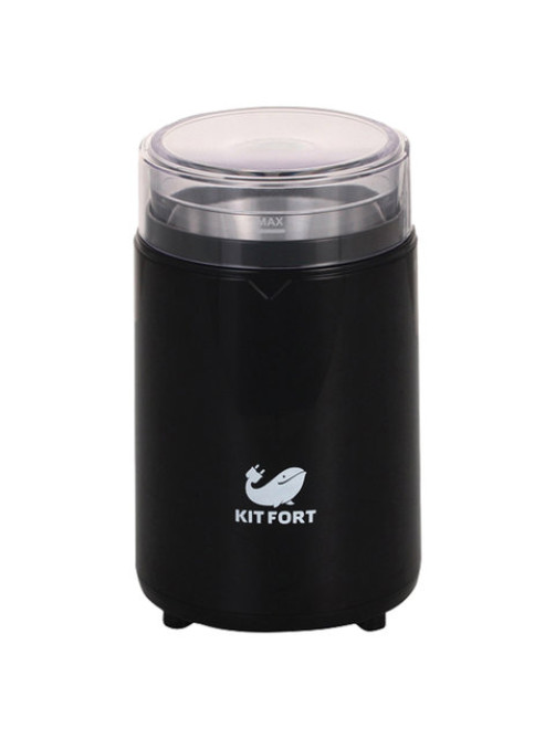 Кофемолка KITFORT КТ-1314, мощность 150 Вт, вместимость 60 г, пластик, черный