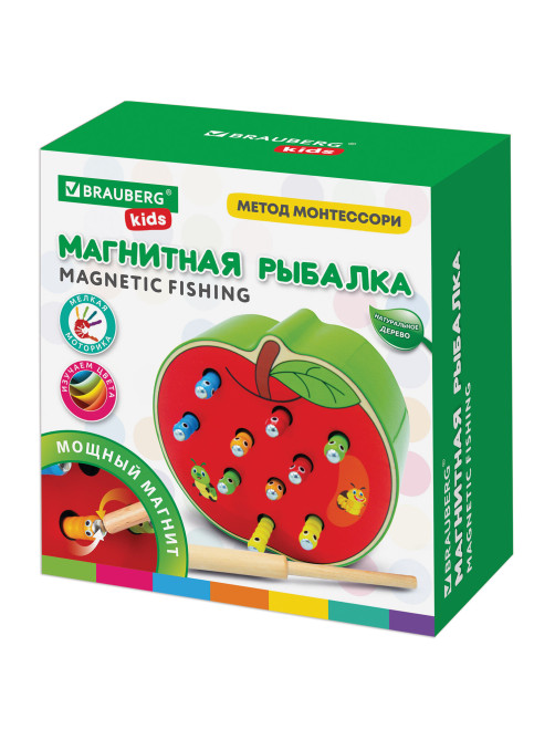 Сортер-рыбалка магнитный деревянный развивающий 