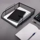 Лоток горизонтальный металлический для бумаг BRAUBERG 