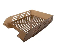 Лоток горизонтальный для бумаг BRAUBERG ECO, 330х245х65 мм, сетчатый, дымчатый, 239012