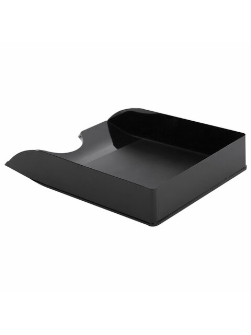 Лоток горизонтальный для бумаг BRAUBERG ORIGINAL, 315х250х60 мм, черный, 238104