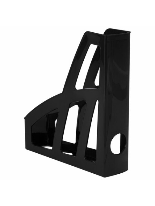 Лоток вертикальный для бумаг BRAUBERG FILE, 250х75х300 мм, черный, 238111