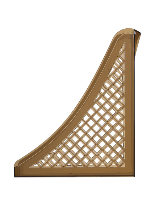 Лоток вертикальный для бумаг BRAUBERG ECO, 240х80х290 мм, сетчатый, дымчатый, 239015