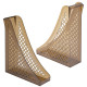 Лоток вертикальный для бумаг BRAUBERG ECO, 240х80х290 мм, сетчатый, дымчатый, 239015