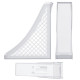 Лоток вертикальный для бумаг BRAUBERG ECO, 240х80х290 мм, сетчатый, прозрачный, 239016