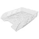 Лоток горизонтальный для бумаг BRAUBERG ECO, 330х245х65 мм, сетчатый, прозрачный, 239013