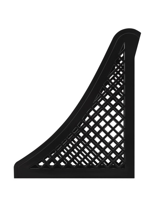 Лоток вертикальный для бумаг BRAUBERG ECO, 240х80х290 мм, сетчатый, черный, 239014