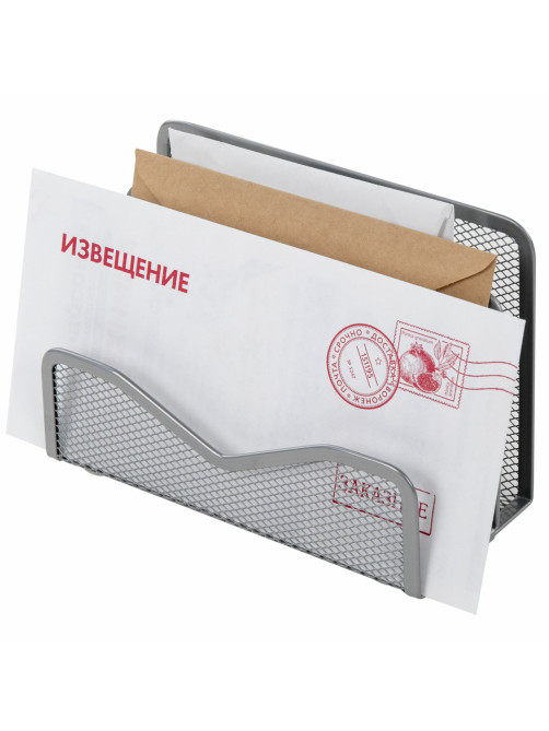 Подставка для сортировки писем и бумаг 3-х секционная BRAUBERG 