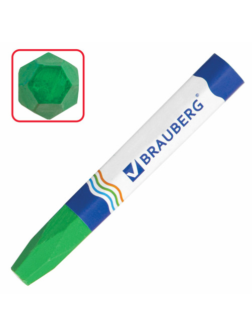 Восковые мелки утолщенные BRAUBERG, НАБОР 6 цветов, на масляной основе, яркие цвета, 222969
