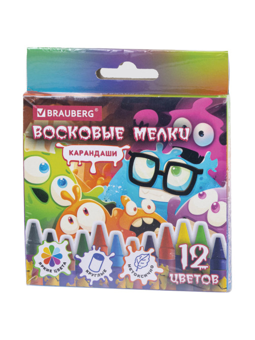 Восковые мелки BRAUBERG 