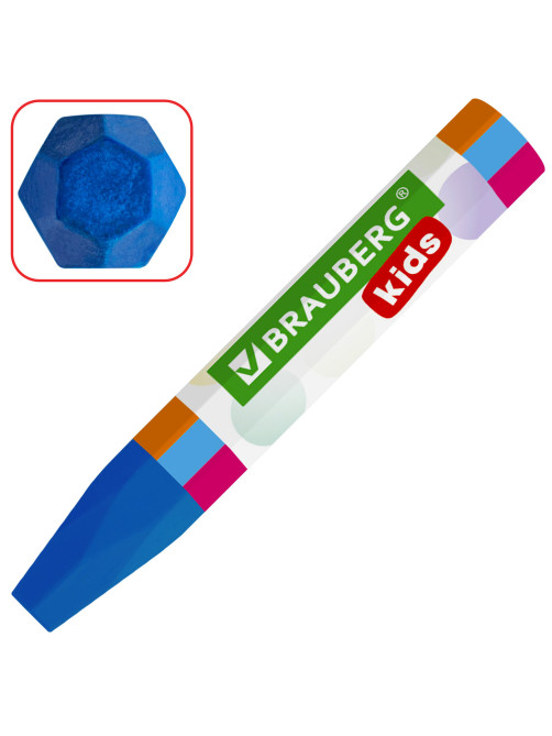 Восковые мелки утолщенные BRAUBERG KIDS, НАБОР 12 цветов, на масляной основе, яркие цвета, 271693