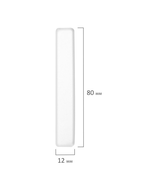 Мел белый БЕЗ ПРИМЕСЕЙ квадратный 25 штук, мягкое письмо, ПИФАГОР, картонная упаковка, 274122