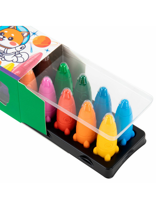 Восковые мелки фигурные BRAUBERG KIDS 