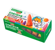 Восковые мелки фигурные BRAUBERG KIDS 