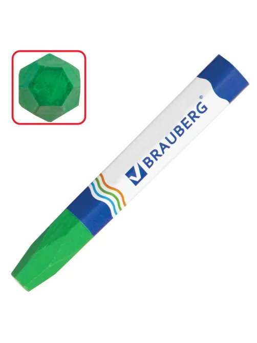Восковые мелки утолщенные BRAUBERG, НАБОР 24 цвета, на масляной основе, яркие цвета, 222972