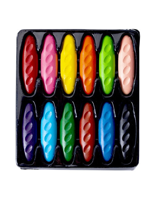 Восковые мелки фигурные BRAUBERG KIDS 