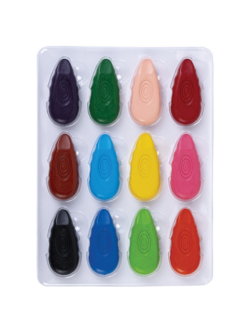 Восковые мелки фигурные BRAUBERG KIDS 