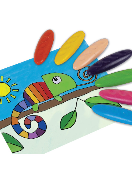 Восковые мелки фигурные BRAUBERG KIDS 