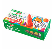 Восковые мелки фигурные BRAUBERG KIDS 