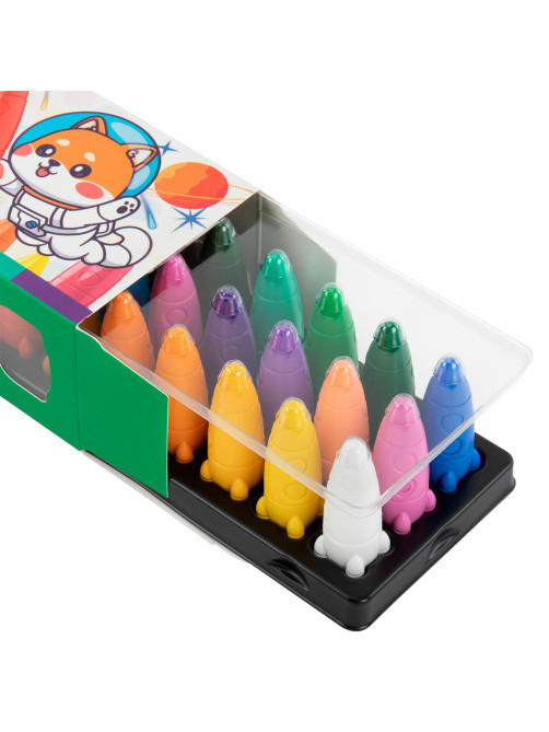 Восковые мелки фигурные BRAUBERG KIDS 