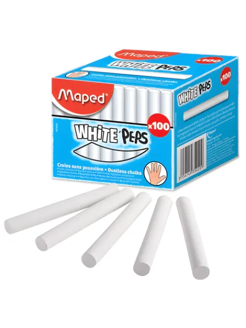 Мел белый MAPED (Франция) 