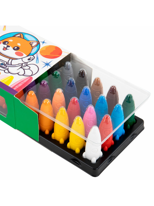 Восковые мелки фигурные BRAUBERG KIDS 