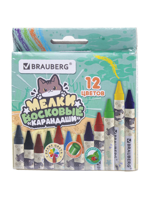 Восковые мелки BRAUBERG 