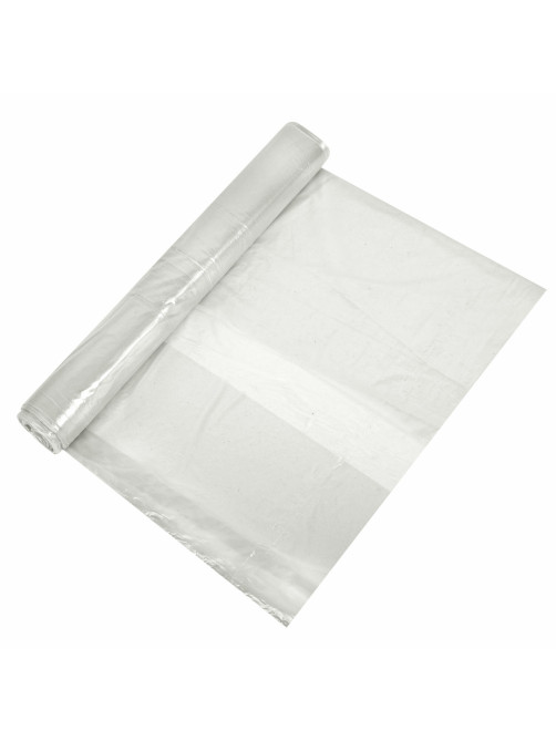 Мешки для мусора прозрачные ЭКОНОМ, 240 л, в рулоне 10 шт., ПВД, 40 мкм, 90х140 см, 609208