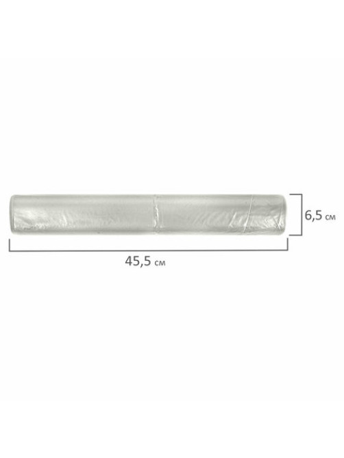 Мешки для мусора прозрачные ЭКОНОМ, 240 л, в рулоне 10 шт., ПВД, 40 мкм, 90х140 см, 609208