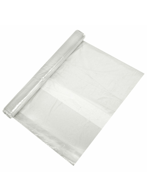Мешки для мусора прозрачные, ЭКОНОМ, 120 л, в рулоне 10 шт., ПВД, 30 мкм, 70х110 см, 609206