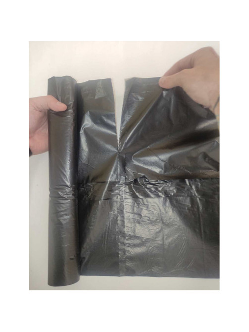 Мешки для мусора 120 л, черные, в рулоне 10 шт., ПВД, 25 мкм, 68х102 см, ЭКОНОМ, КОНЦЕПЦИЯ БЫТА 