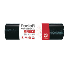 Мешки для мусора 120 л, черные, 20 шт., ПВД, 40 мкм, 70х110 см, PACLAN Professional 