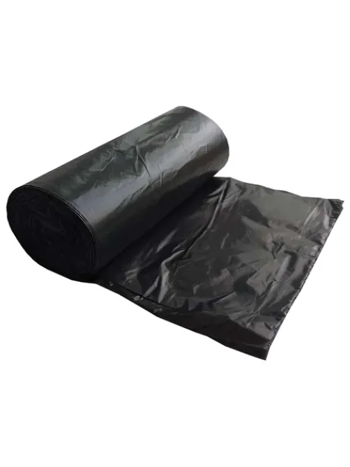 Мешки для мусора 60 л, черные, в рулоне 20 шт., ПНД, 10 мкм, 60х72 см, стандарт, КБ, 0053