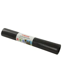 Мешки для мусора 240 л, черные, в рулоне 10 шт., прочные, ПВД 50 мкм, 90х140 см, LAIMA, 605337