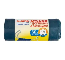 Мешки для мусора с завязками LAIMA 