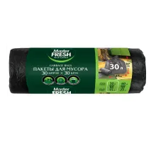 Мешки для мусора 30 л, 57х47 см, черные, 7 мкм, 30 шт., Master FRESH