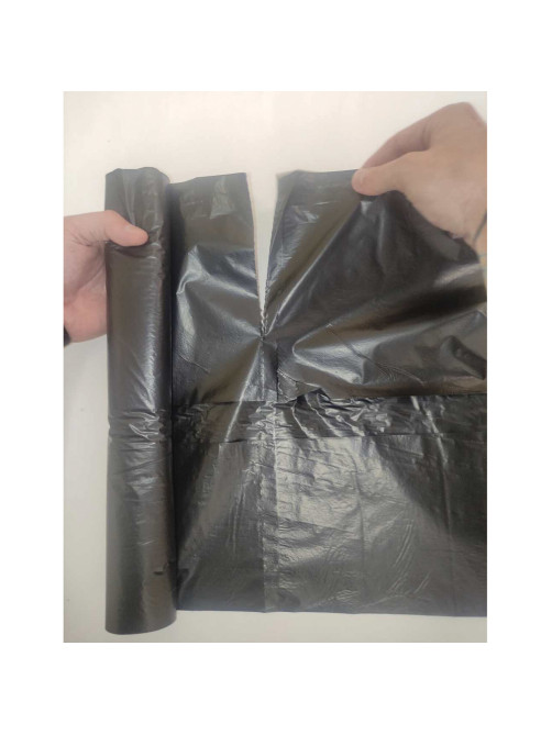 Мешки для мусора, 120 л, черные, в рулоне 10 шт., ПВД, 30 мкм, 70х110 см, КОНЦЕПЦИЯ БЫТА 