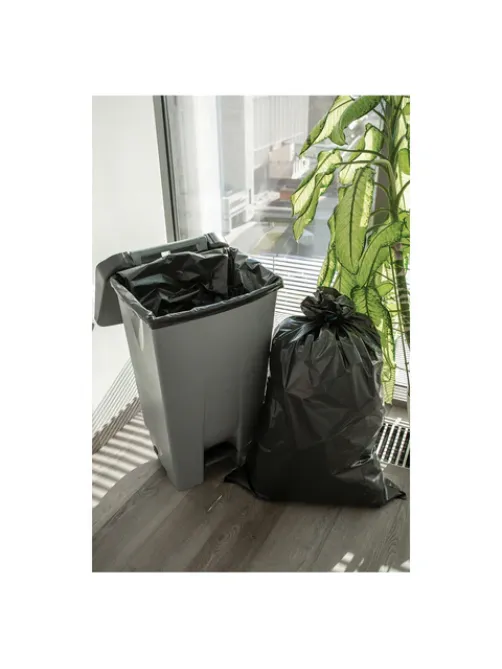 Мешки для мусора 120 л, черные, 20 шт., ПВД, 40 мкм, 70х110 см, PACLAN Professional 