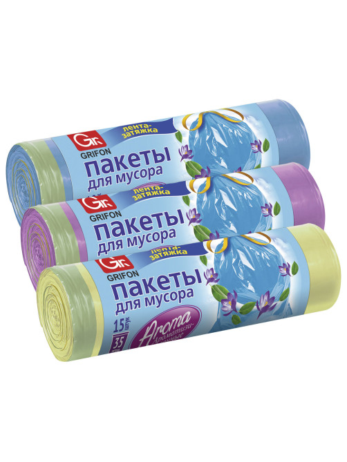 Мешки для мусора с завязками 