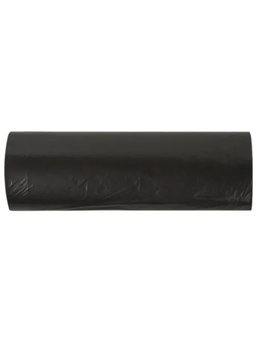 Мешки для мусора 240 л черные, в рулоне 10 шт., ПВД 30 мкм, 90x130 см, ЛЮБАША эконом, 608916